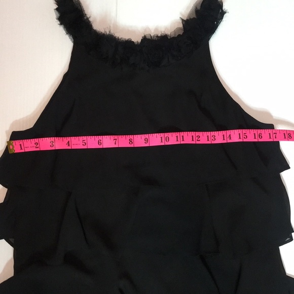 Sleeveless Dress with layered Frills Sz 10P - Picture 10 of 13